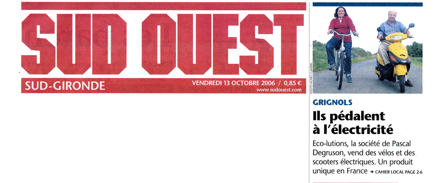 Le site est dans Sud Ouest