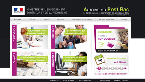 Admission post bac 2013