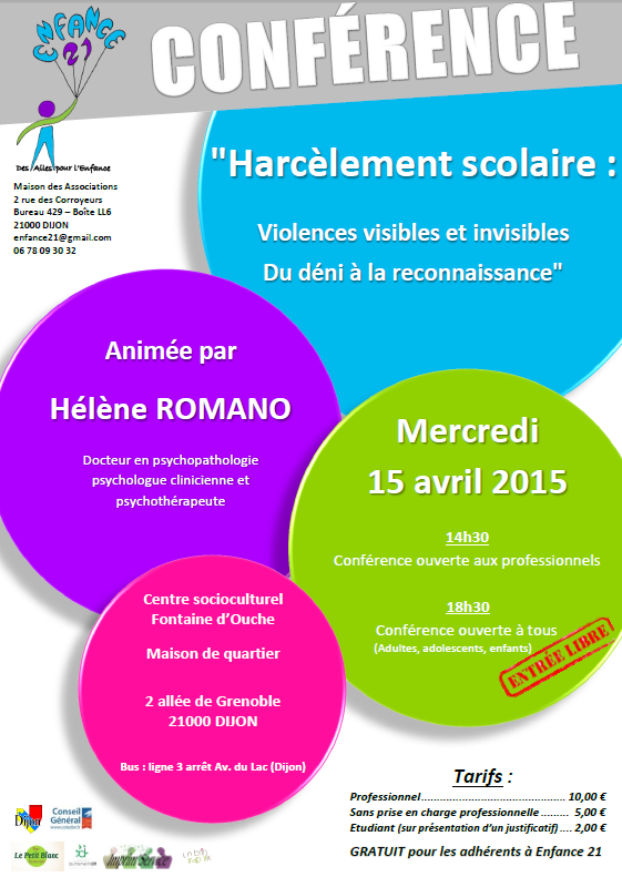 Vidéo conférence sur le harcèlement scolaire