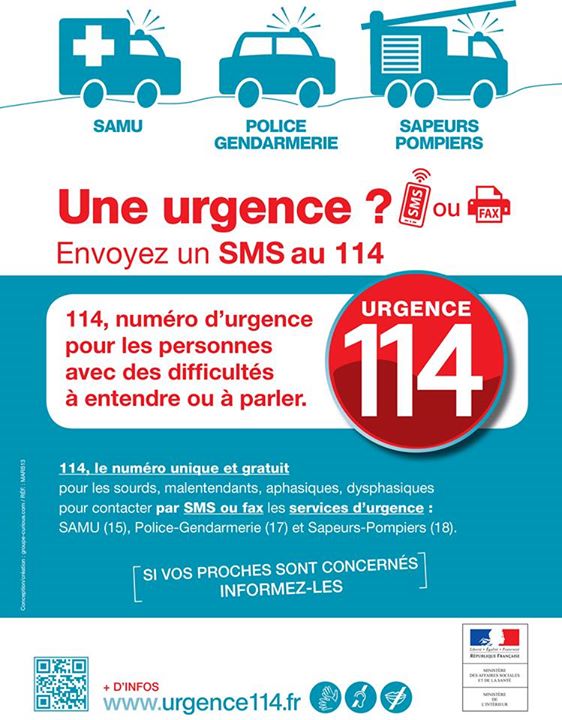 Si danger, le 114 !!!