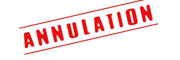 ANNULATION SORTIE ENTRETIENS EXCELLENCE A BORDEAUX