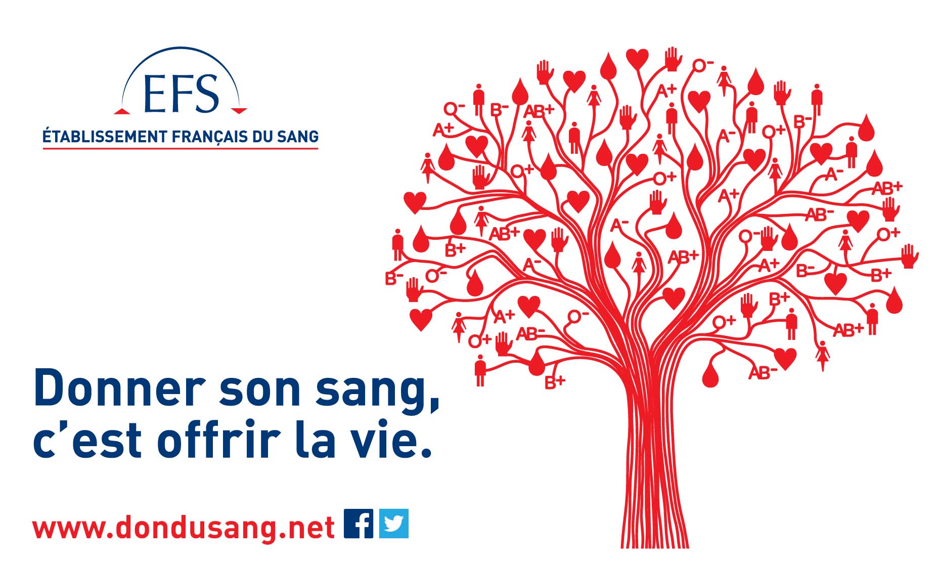 Sang du. Le don du Sang. La publicite francaise. Don de Sang Graffic. La publicite Imper francaise.