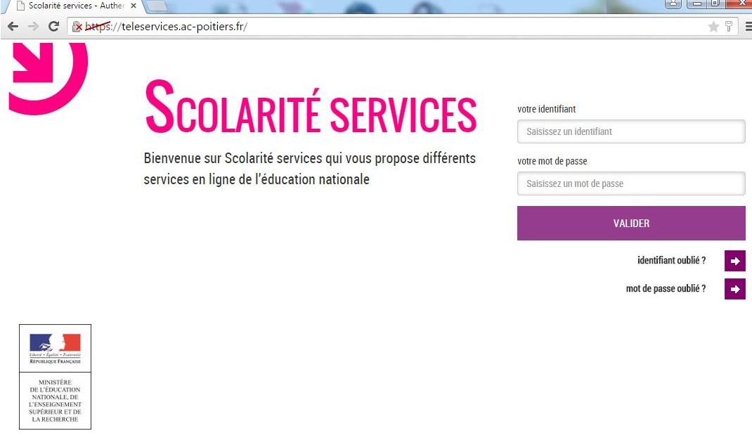 Paiement de la cantine en ligne