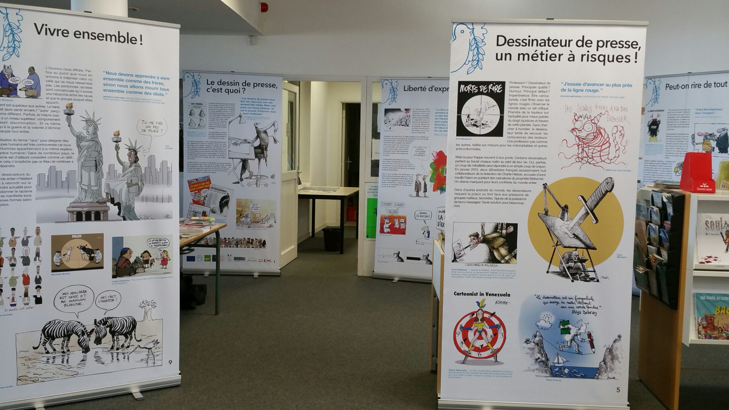 Expo Cartooning for Peace au CDI