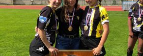 3 élèves championnes de France de rugby
