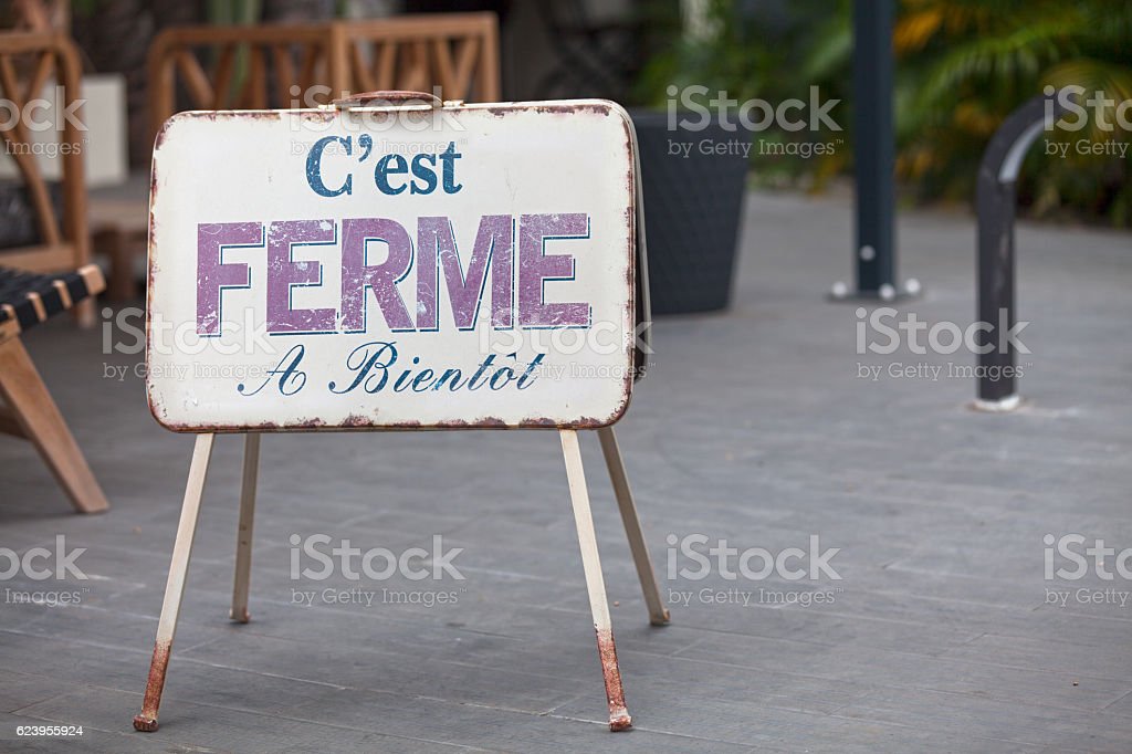 Fermeture d’été de l’établissement