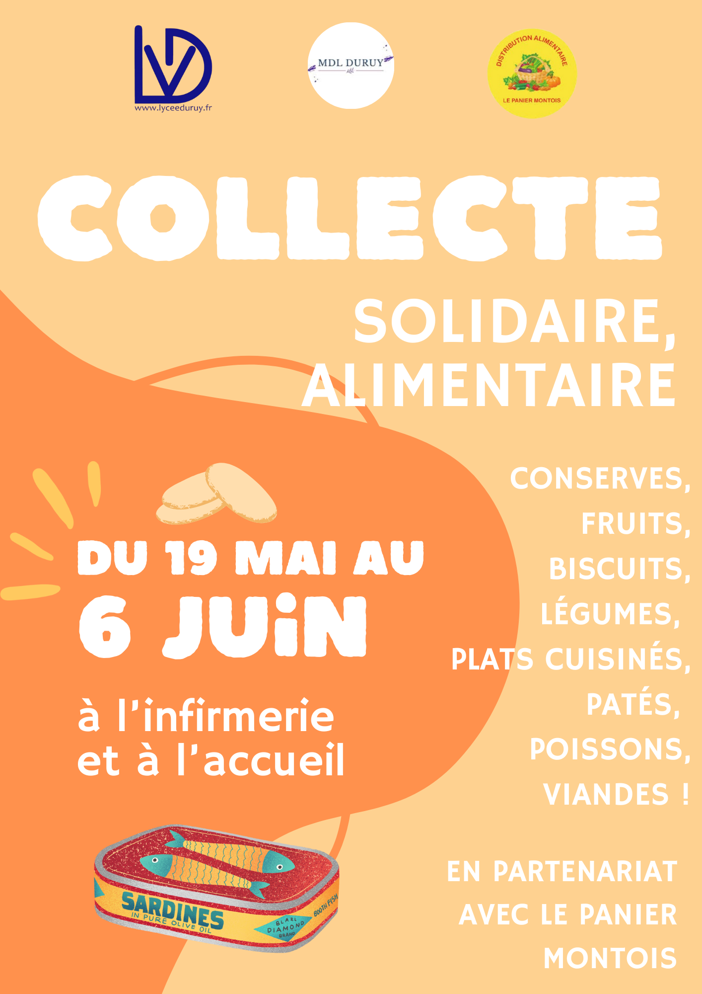 Collecte : remerciements du Panier montois