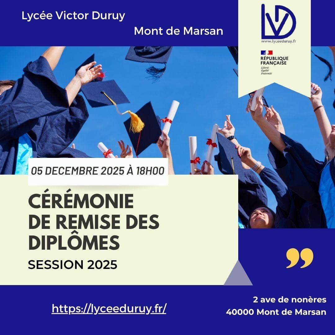 Cérémonie de remise des diplômes