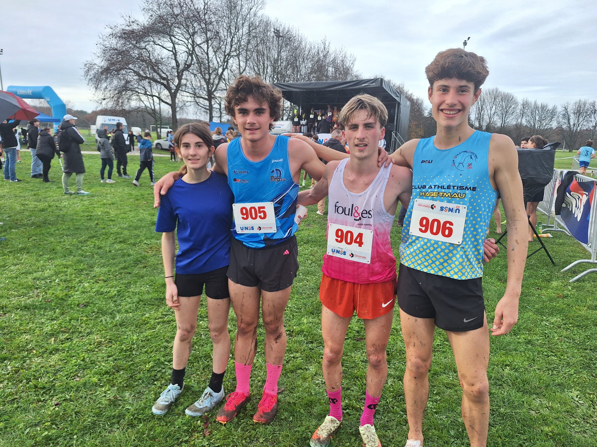Notre équipe au cross régional