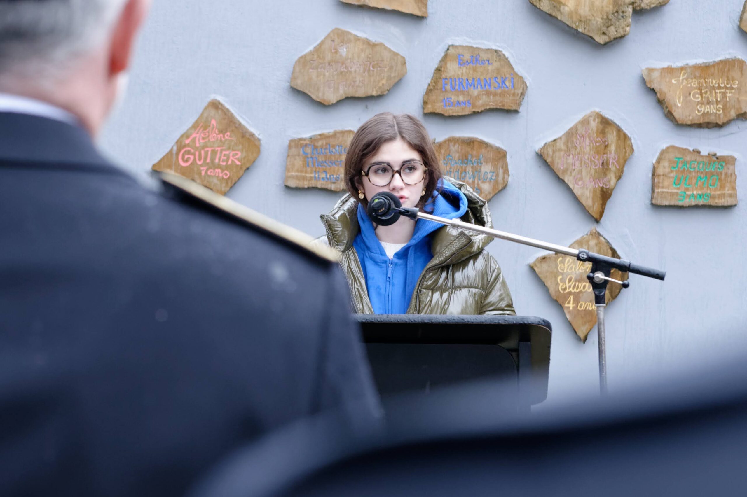 Camille Salles au Mémorial des enfants juifs