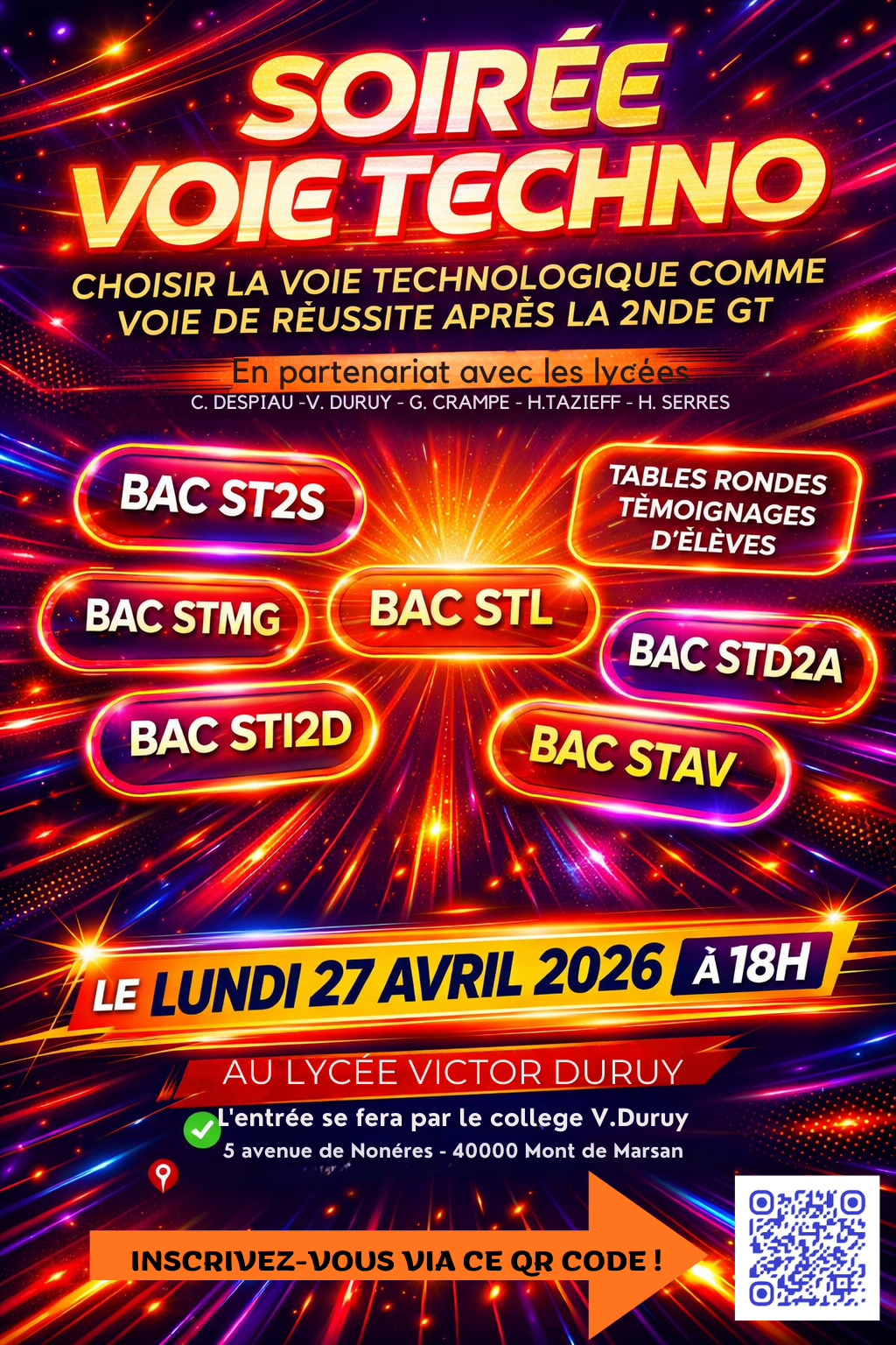 Soirée Techno au lycée Duruy !