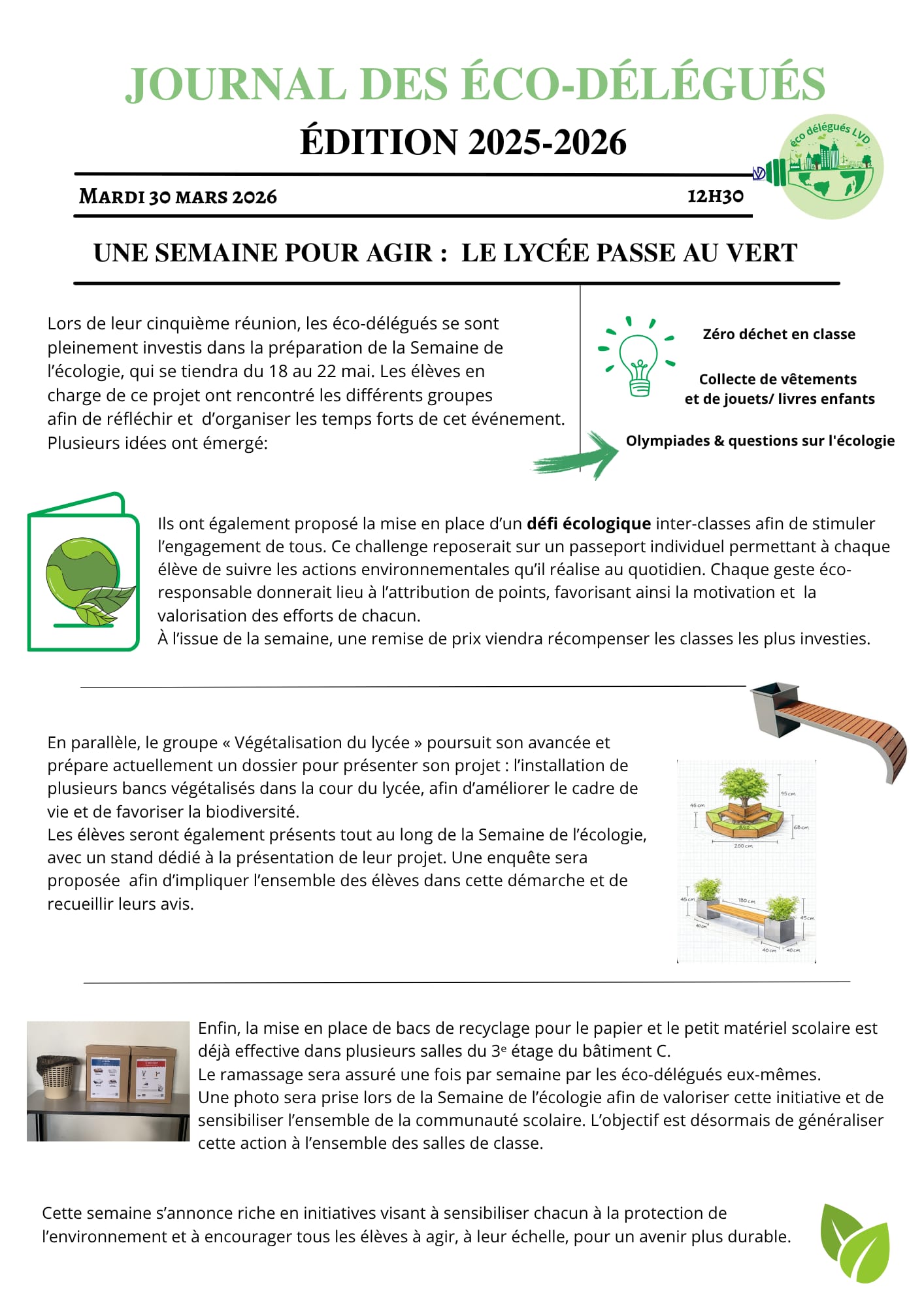 journal n°4 eco delegues 25 26