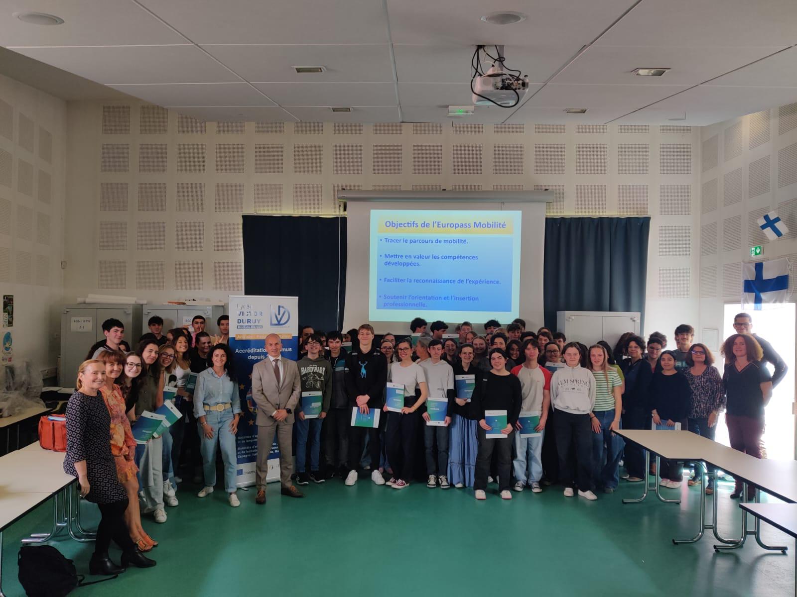 Cérémonie de remise des Europass