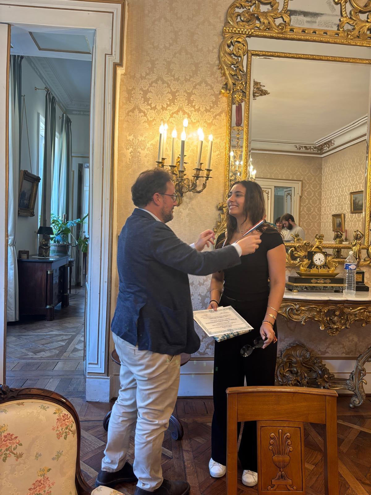 Zoé Valdès Etcheverria, premier Prix de l’Éducation à la Citoyenneté